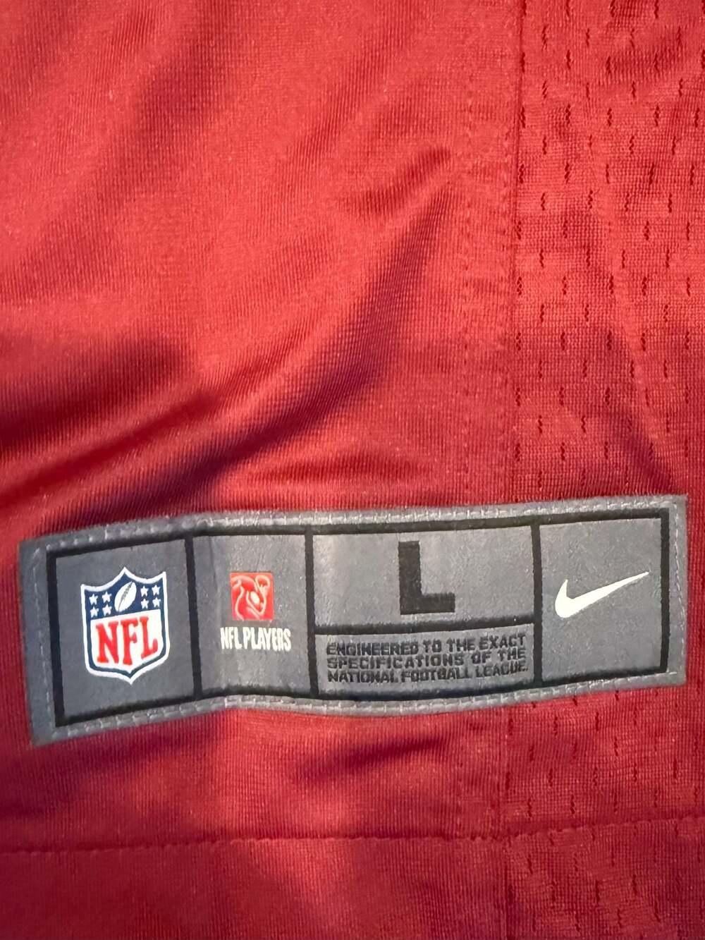 Nike Washington Sean Taylor 21 NFL Game Jersey Burgundy Size Large - Picture 7 of 8